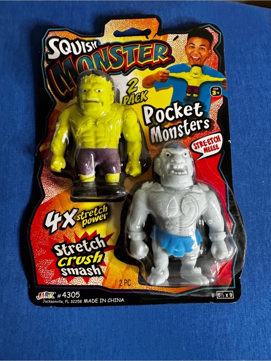 Other - 5/$25 NWT 2-Pack Pocket Monsters - Yellow & Gray